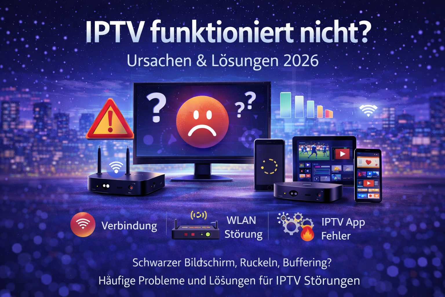 IPTV funktioniert nicht – Probleme wie Buffering, WLAN Störung und App Fehler 2026